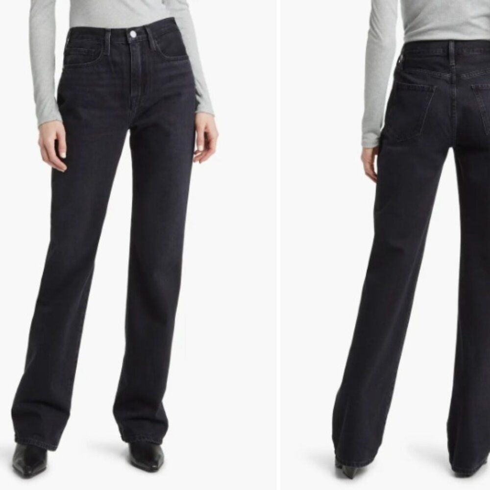 FRAME Le Jane High Waist Wide Leg Jeans